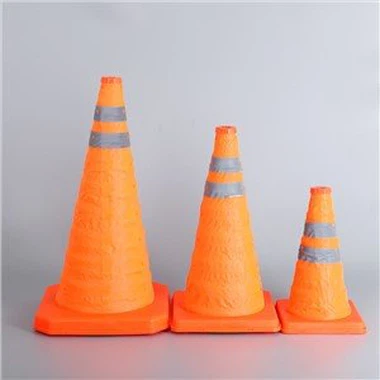Collapsible Orange Warning Road Cones